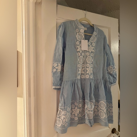 NWT! ASHA by Ashley McCormick Minnie Dress in Cloud - Size L - Picture 3 of 6